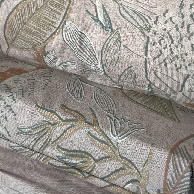 Miniatura: Completo Lenzuola Bassetti Aster  BEIGE  in Cotone – Disponibile in Diverse Misure