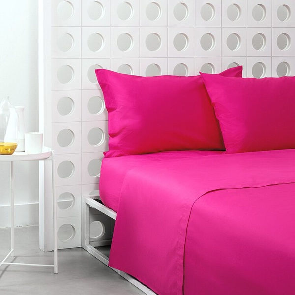 Completo Lenzuola Bassetti Tinta unita Pop Color Ciclamino