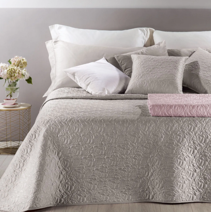 Copriletto Trapuntato In Raso Di Cotone Patricia Matrimoniale Caleffi Dreaming