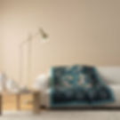 Plaid Granfoulard Bassetti - Esperidi Petrolio-B1