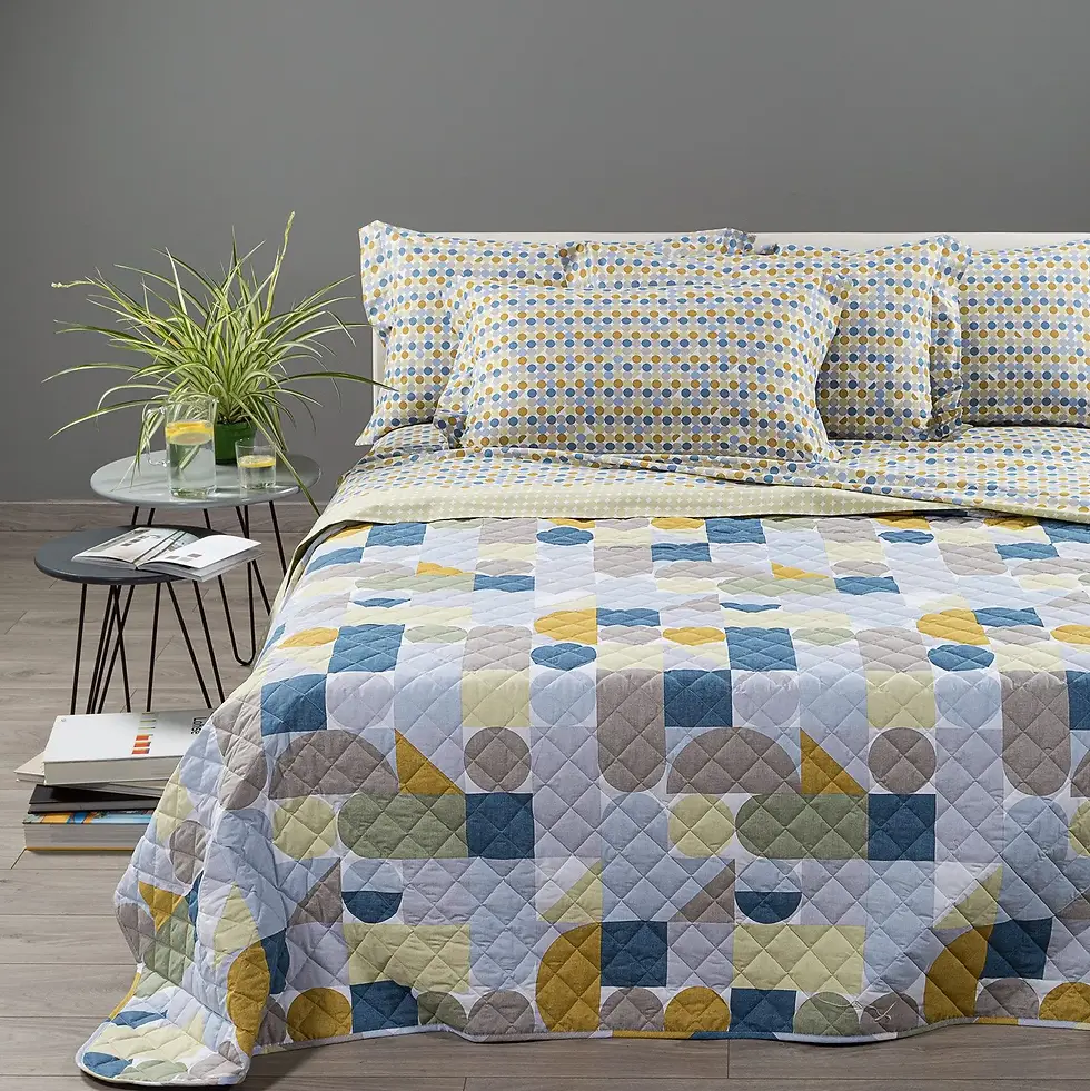 Copriletto Trapuntato- Sonic Zafferano