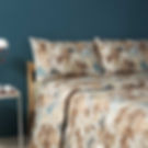 Completo lenzuola Bassetti - Ginko foglie beige