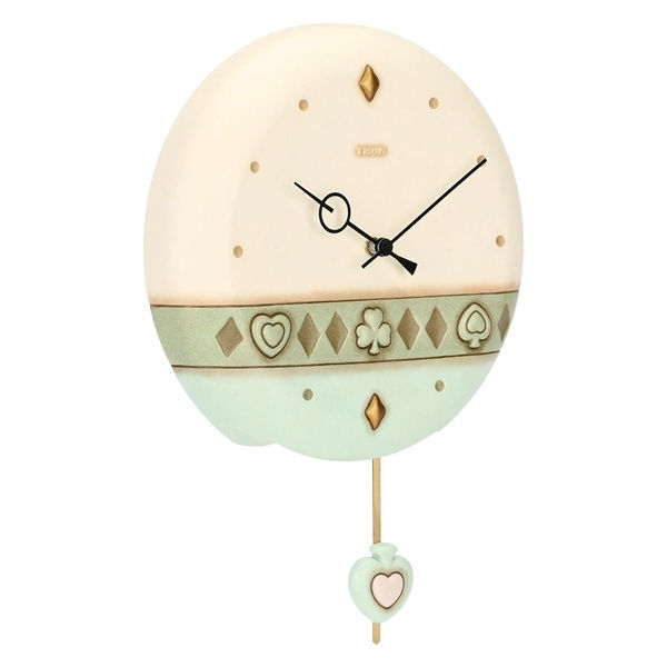 Miniatura: Orologio a pendolo in ceramica Incanto di Primavera - T11396221H90