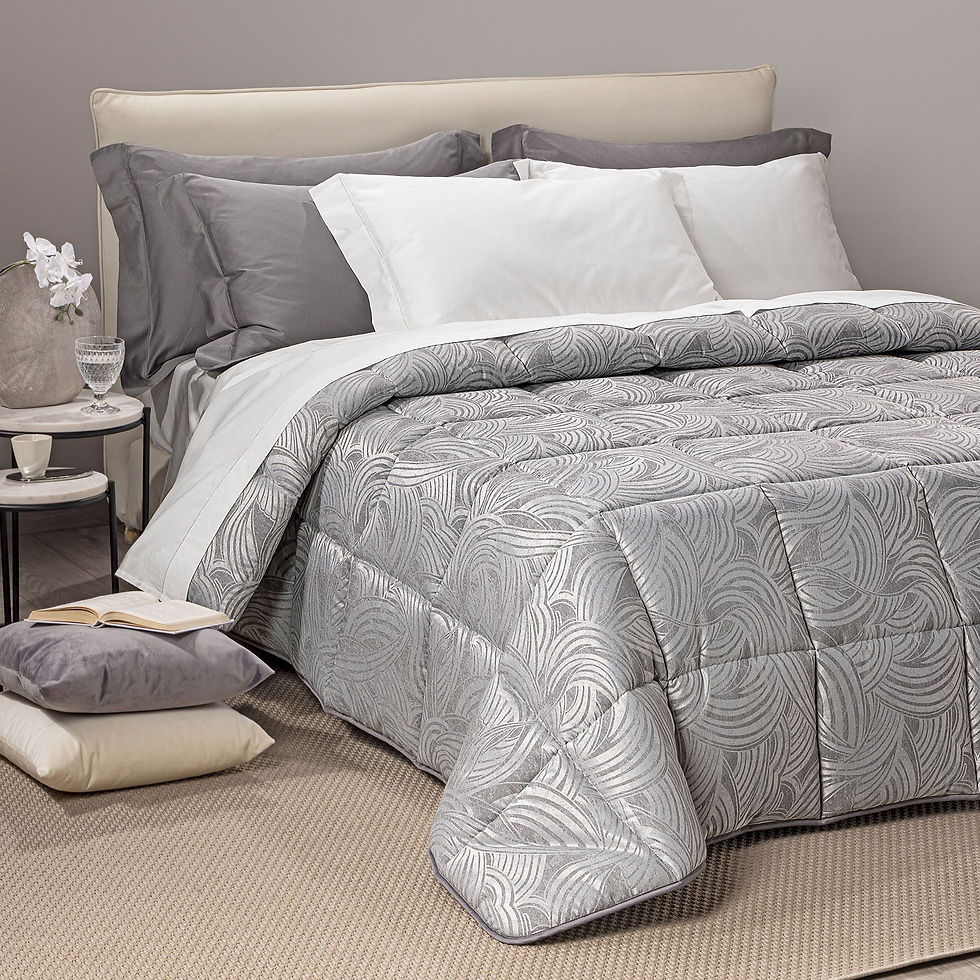 Trapunta Raso Caleffi - Apollo-Grigio