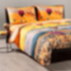 Completo copripiumino Caleffi - Cappadocia by Carmassi mongolfiere