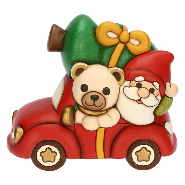 Teddy e gnomo Oliver con macchina in ceramica - F3419A82