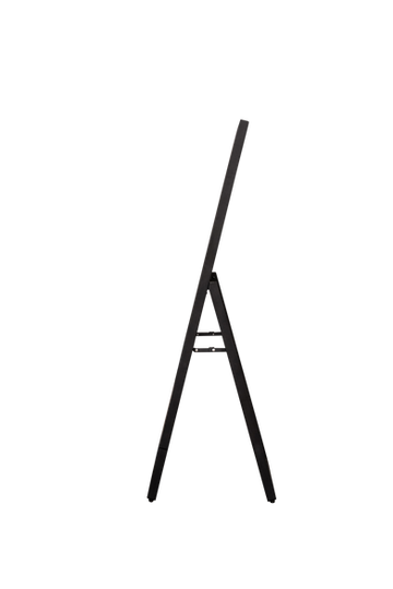 Eleganter Digital Signage Aufsteller von Greenbird – mobiler Werbeträger mit Full-HD-Display