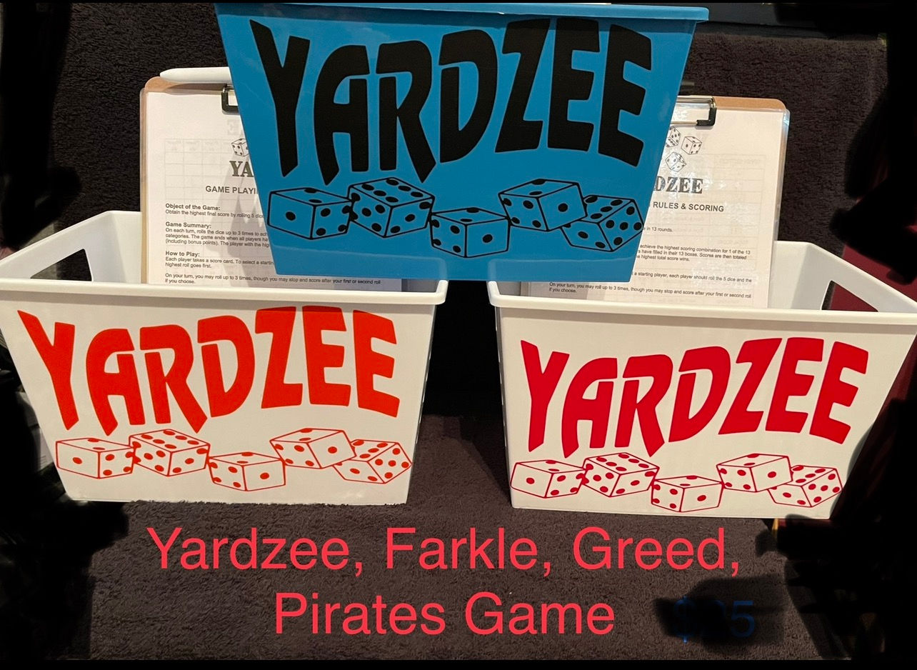 Yardzee, Farckle, Pirates, Greed game included