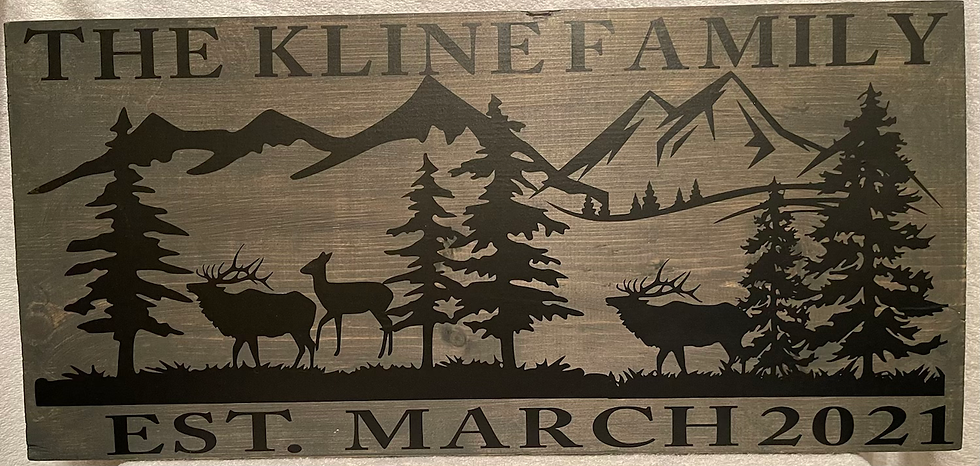 Thumbnail: Custom Wood vinyl signs all sizes