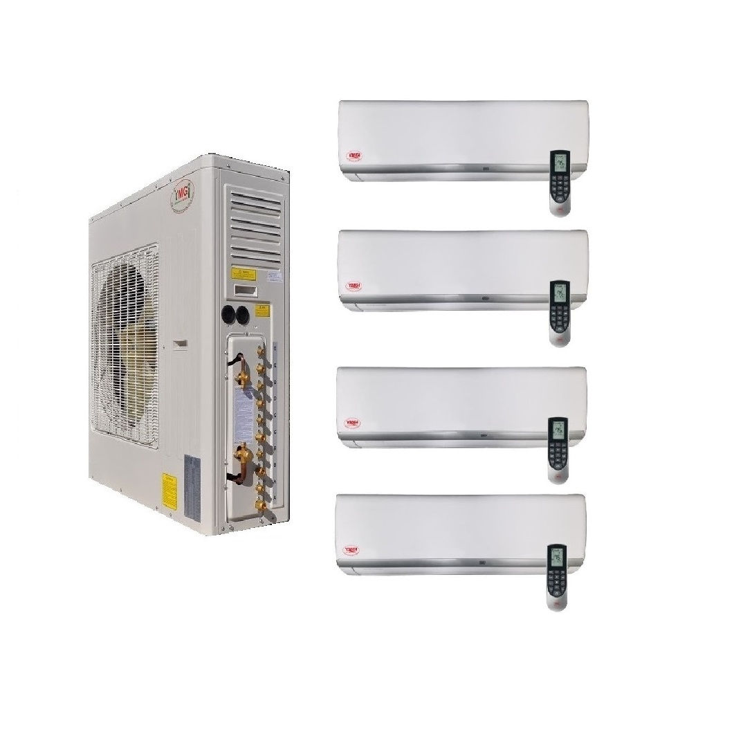 YMGI 45000 BTU 4 Zone Ductless Mini Split Air Conditioner Wall Mo