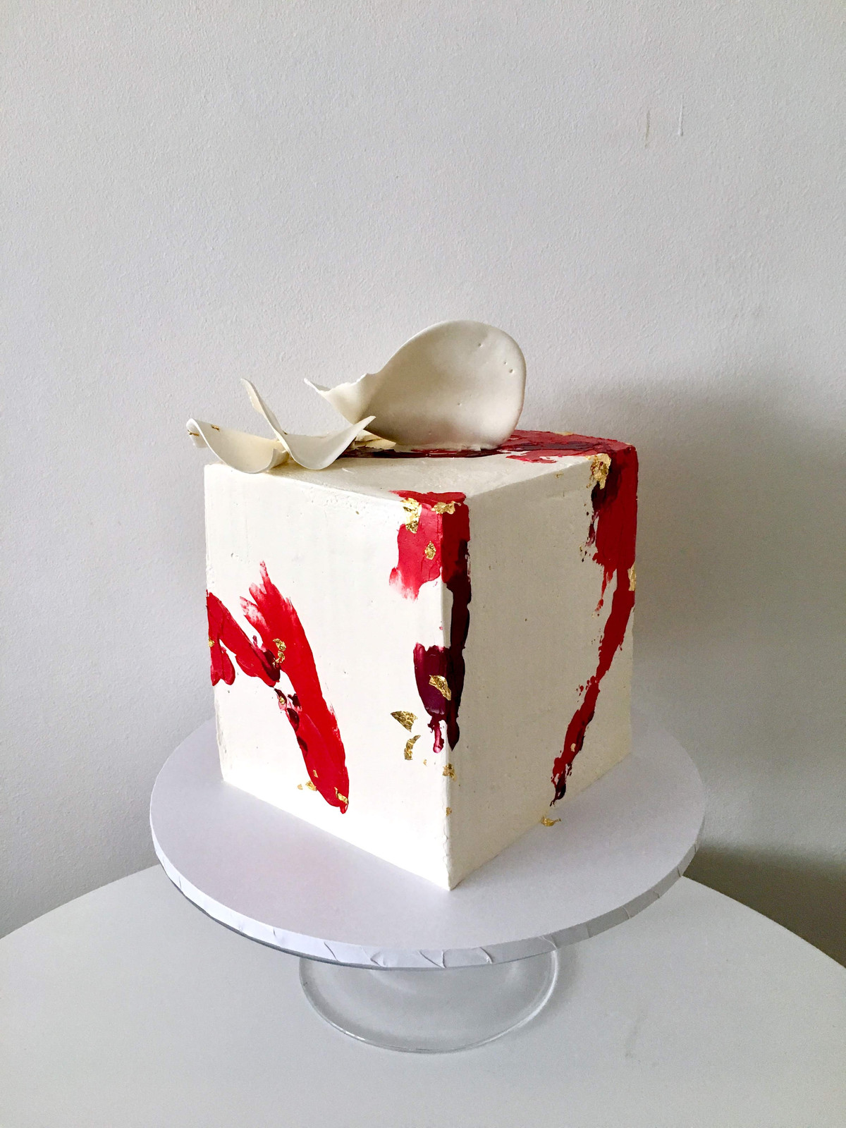 Square Cake with Textured Buttercream
