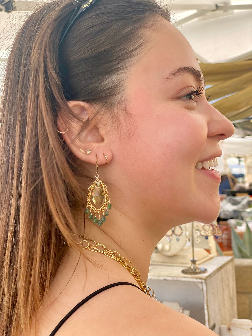 Thumbnail: Lemon Citrine Drop Earrings