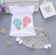 Conjunto Short Pirulitos (12 A 18 Meses)