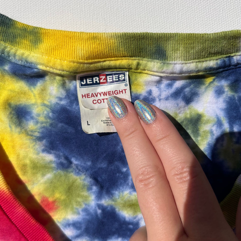 Thumbnail: Tie-dye Shirt: Scrunch- Unisex L (V-neck)