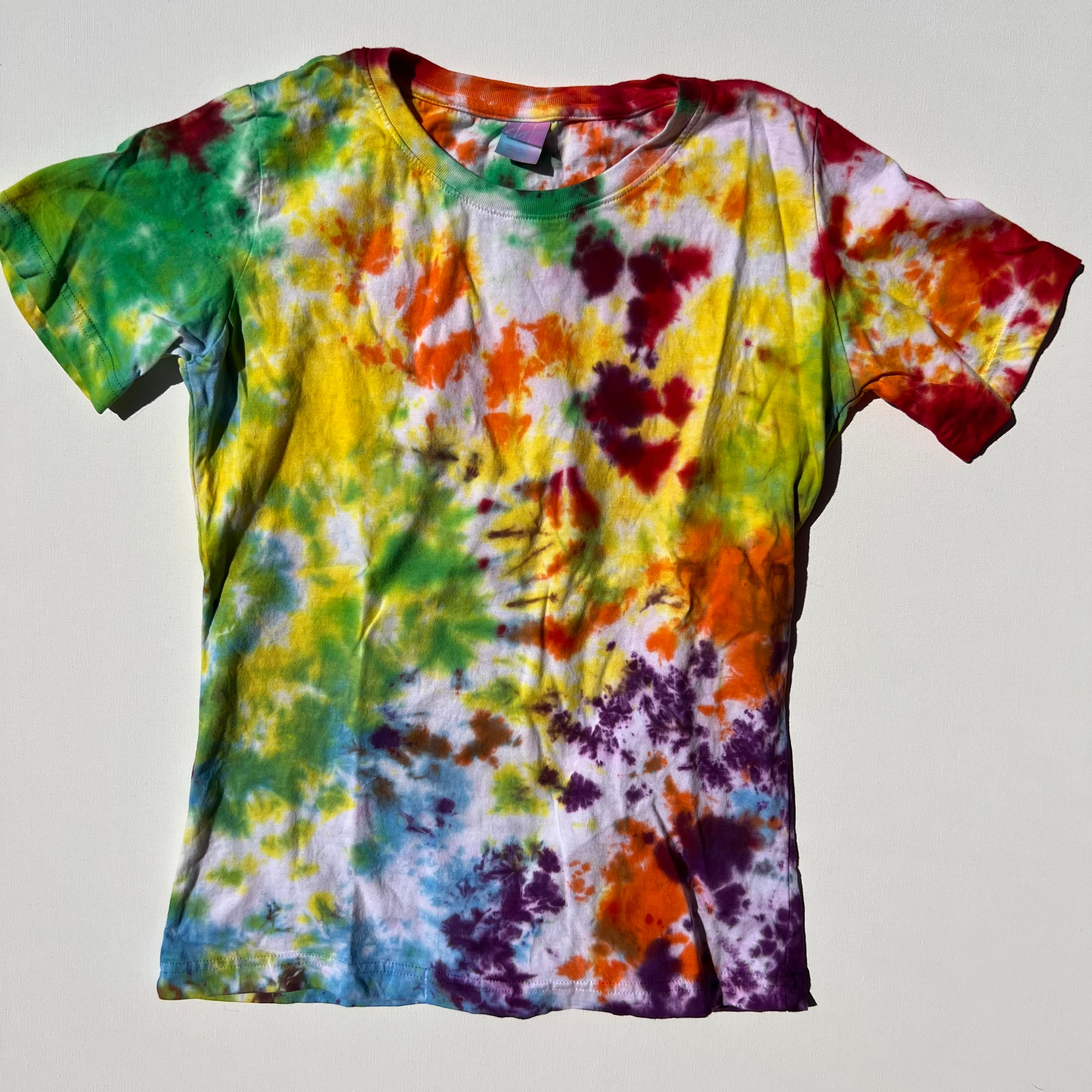 Tie-dye Shirt: Scrunch- Women's fitted S