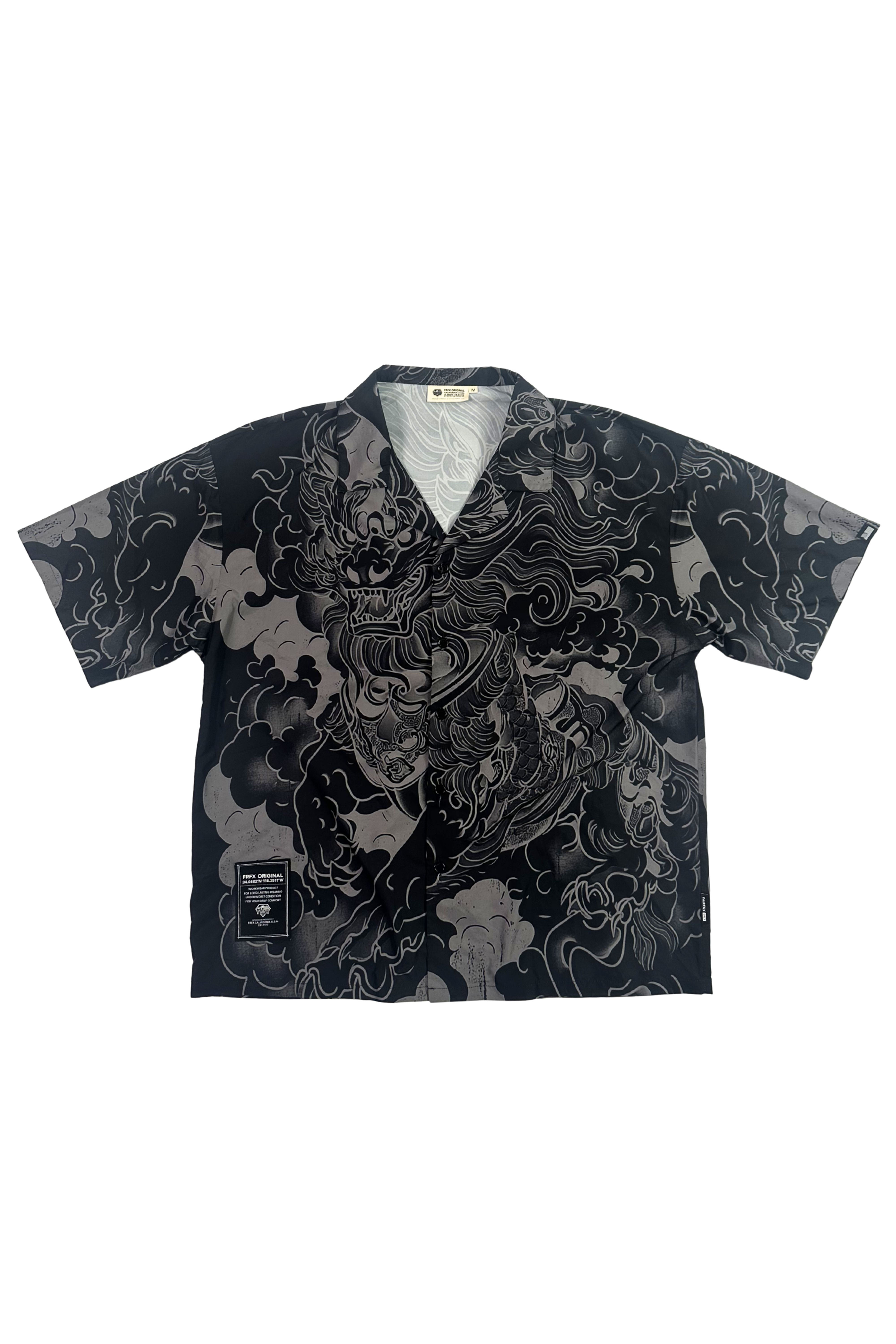 FAIRFAX KOMAINU OPEN COLLAR SHIRT