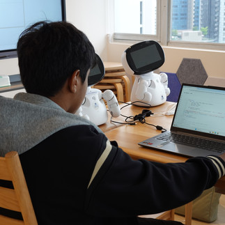 Our student in our Python coding class.