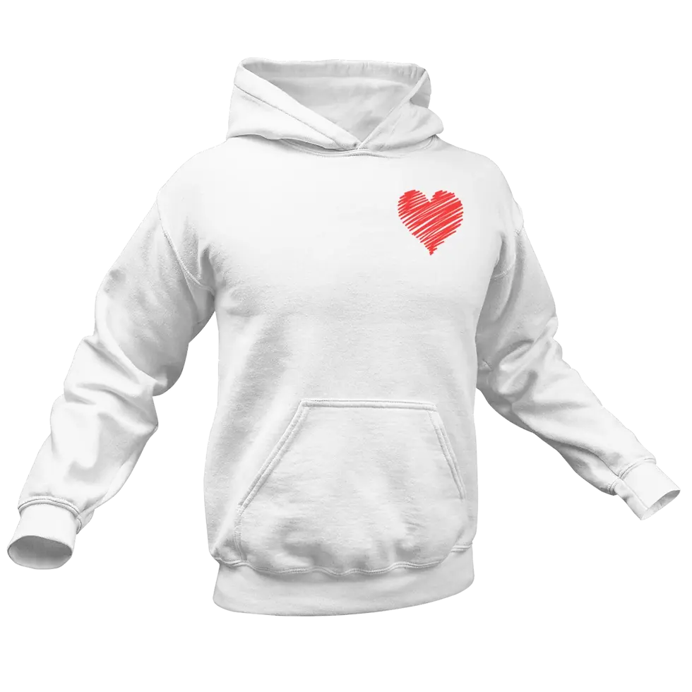 Thumbnail: SCRIBBLE HEART HOODIE