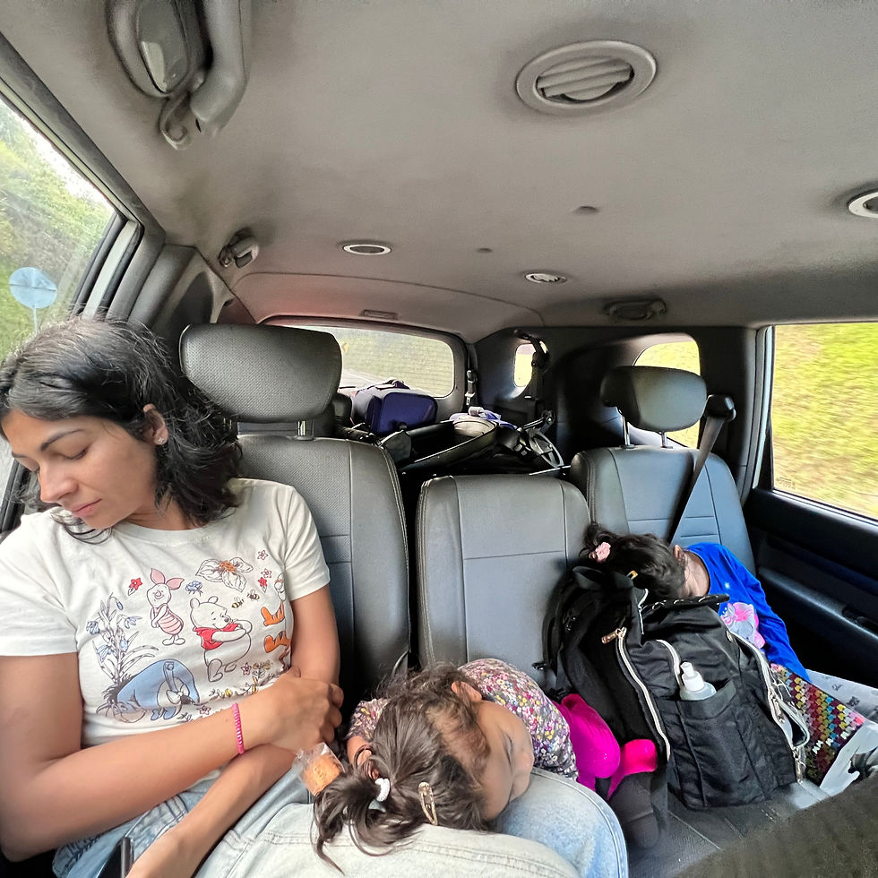 Colombia with kids safe car seat