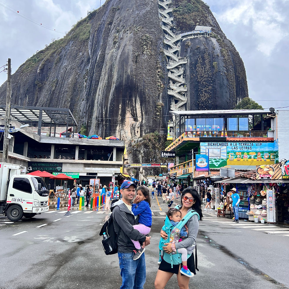 El Penol in Gautape, Colombia with kids