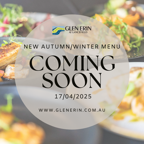 🍂 New Autumn/Winter Menu – Coming Soon to Glen Erin at Lancefield