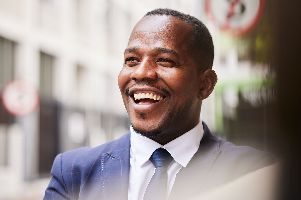 Man in suit smiling