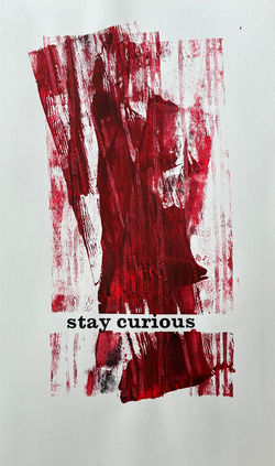stay curious - red