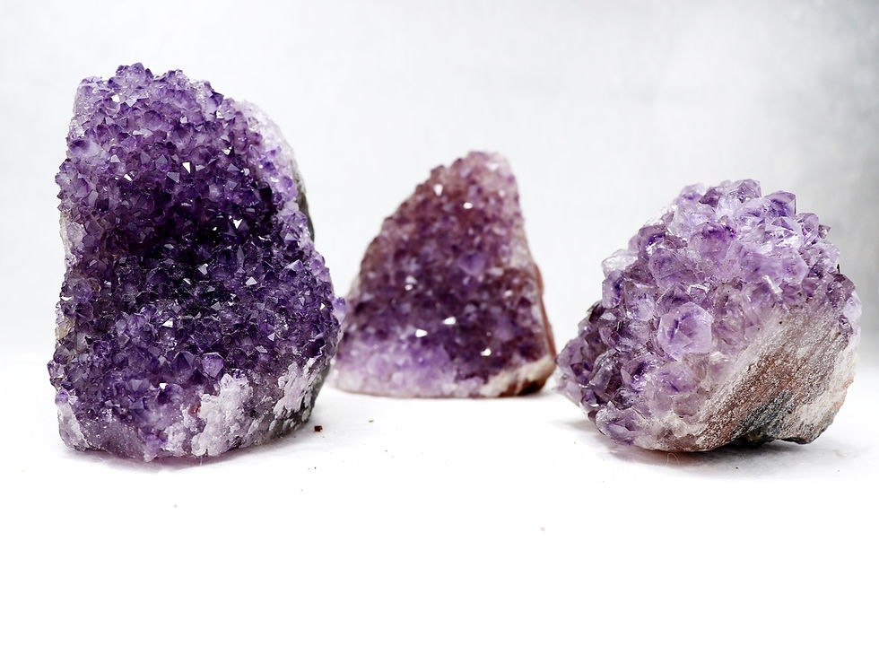 Standing Amethyst raw crystal. Stone of spiritual protection. Intuitively Chosen