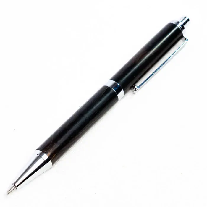 gedrechselter Stift aus Afrikanischem Schwarzholz
