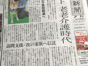 中日新聞に掲載されました