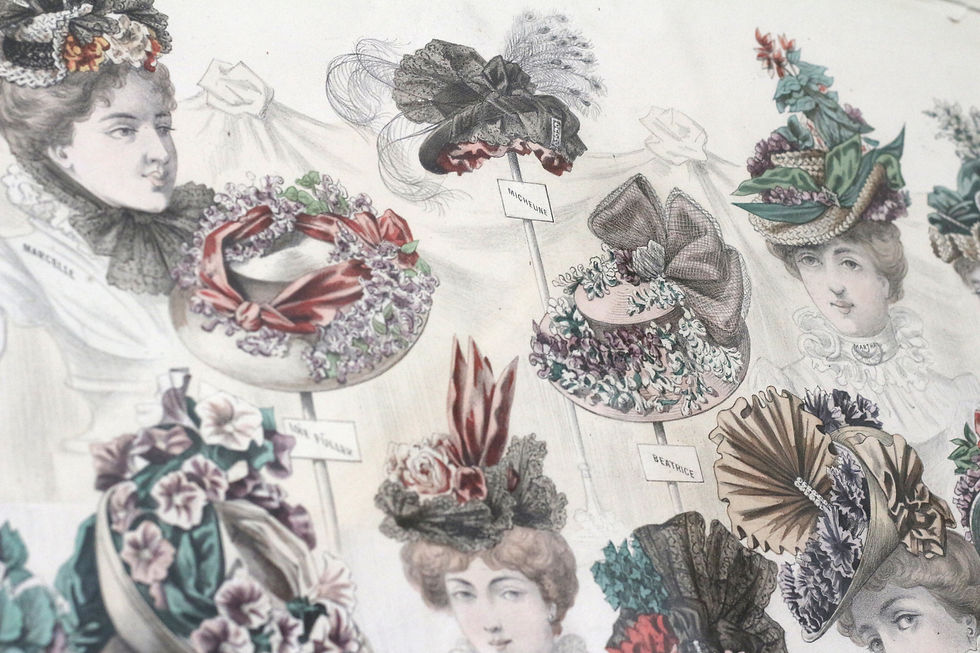 Miniature : Grande affiche décorative de 1898 Chapelier POSSELT, Paris.