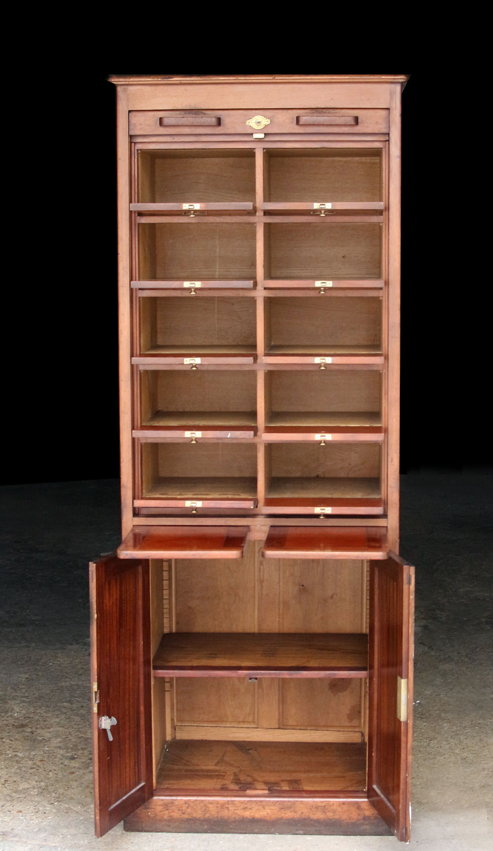 Miniature : Cartonnier de notaire SHANNON, en acajou massif (vers 1900)