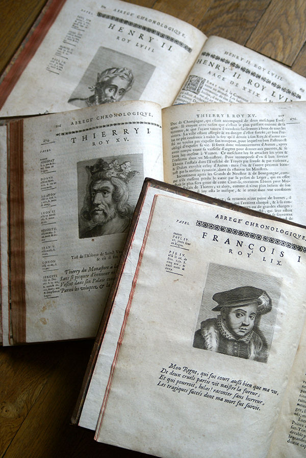 Miniature : L'Histoire de France... Abrégé de Mezeray (1668).