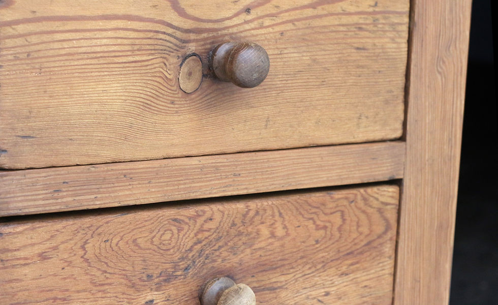 Miniature : Exceptionnel comptoir de pharmacie en pin massif et marbre (19eme).