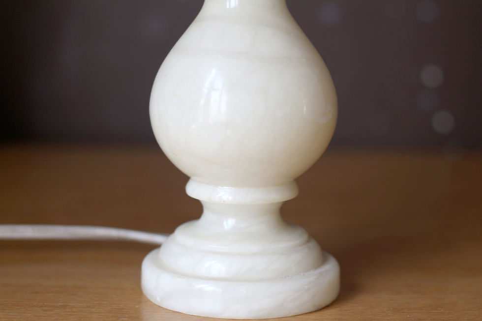 Miniature : Jolie petite lampe vintage en onyx.