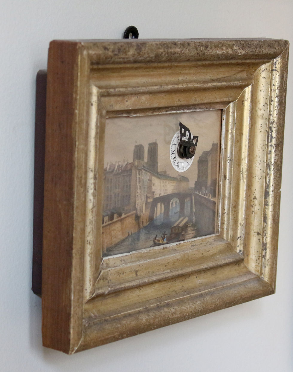 Miniature : Adorable Tableau Horloge fonctionnel (XIXeme siècle).