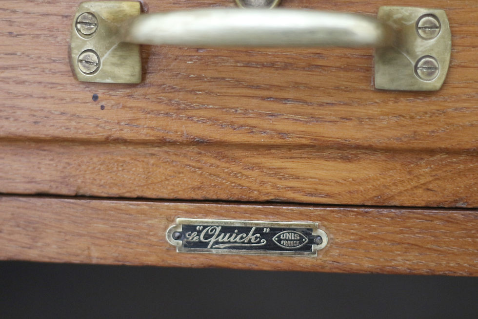 Miniature : Bureau LE QUICK des années 30/40. En chêne blond