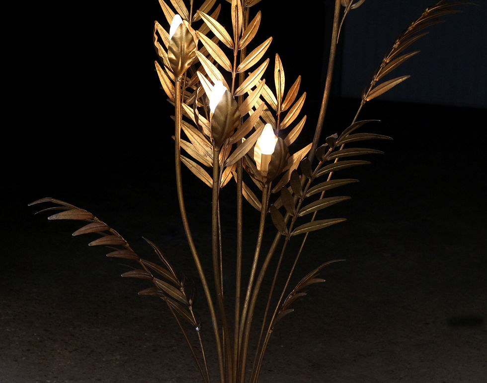 Miniature : Magnifique luminaire en branches d'olivier dans legoût de Jansen (années 70).