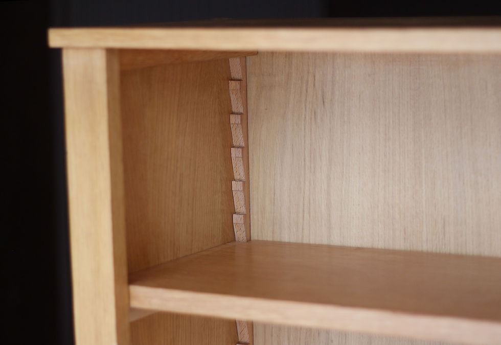 Miniature : Bibliothèque scandinave en chêne blond (années 60/70).
