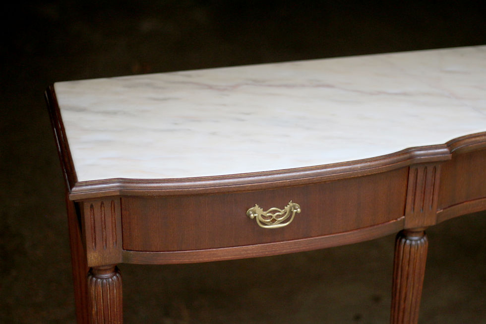 Miniature : Superbe console en acajou et marbre (début XXeme).