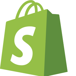 Shopify logo on a green shopping bag
