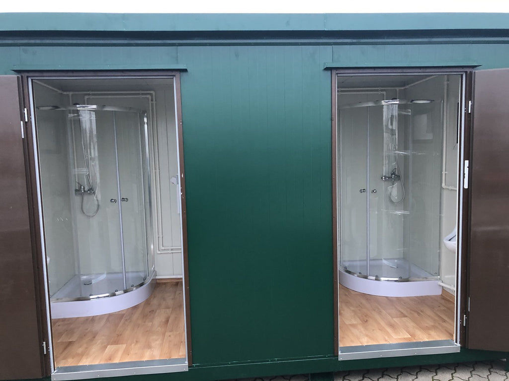 4m × 2m Shower and Toilet Cabin with Urinal – view 1