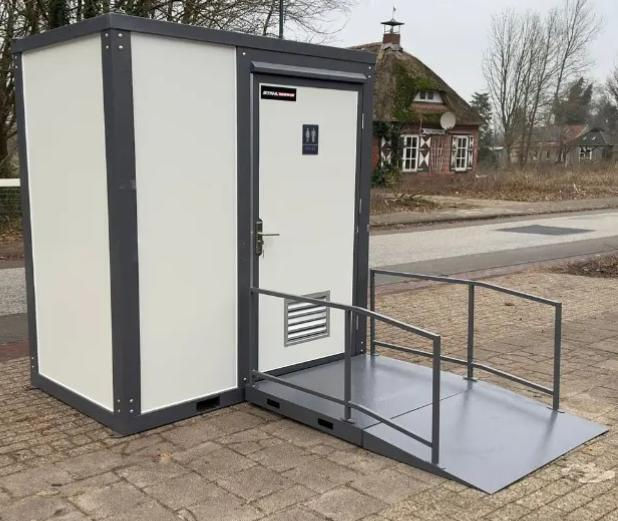 Accessible Single Toilet Cabin with Ramp and Ventilation – view 2