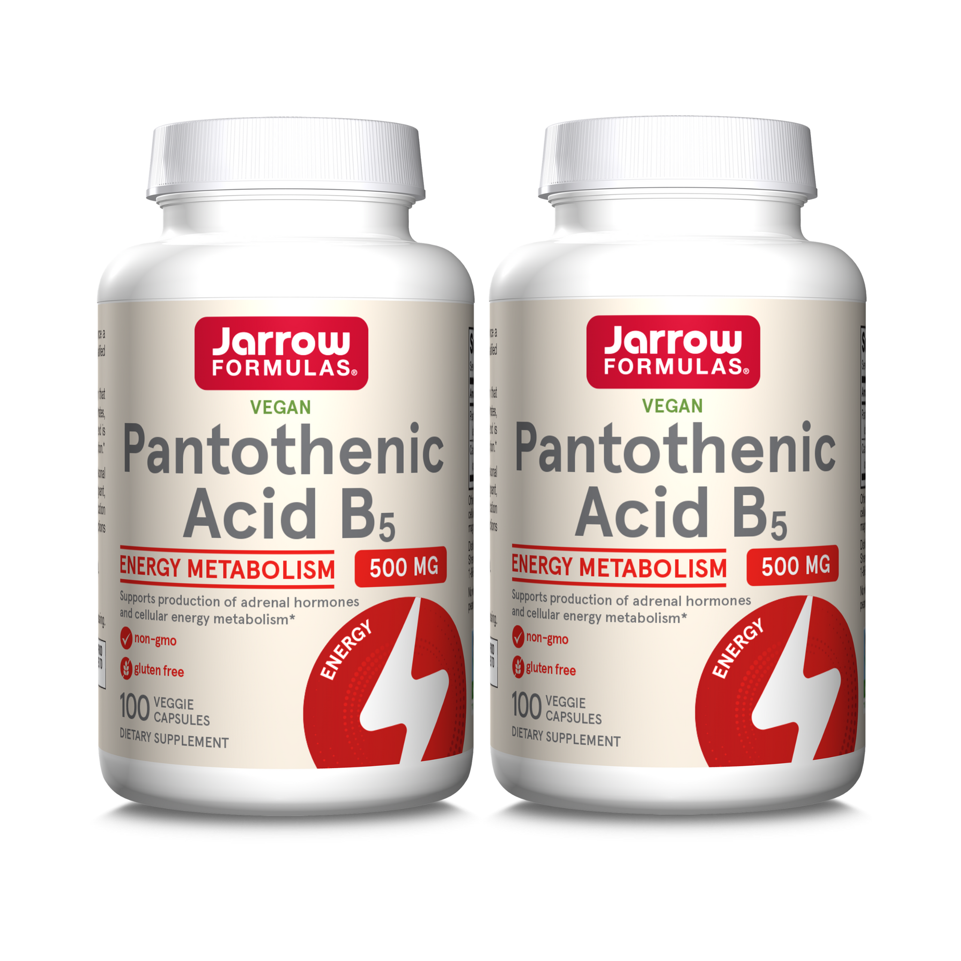 Pantothenic Acid B5 500 mg - 2 Pack - Jarrow Formulas - verified product image 1