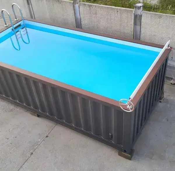20ft Container Pool - Repurposed Steel 8ft Wide - product image 2
