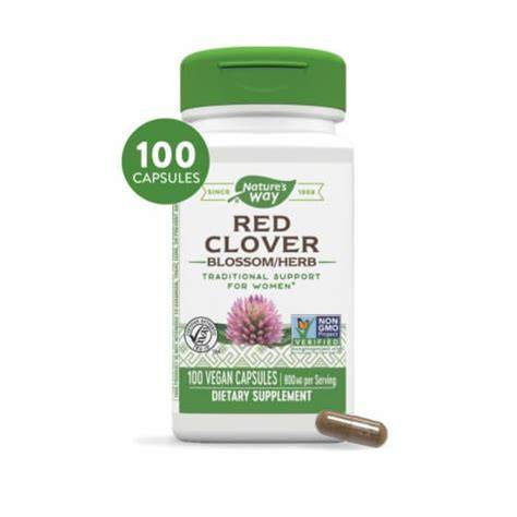 Nature's Way Red Clover Blossom & Leaf - 100 Capsules side view