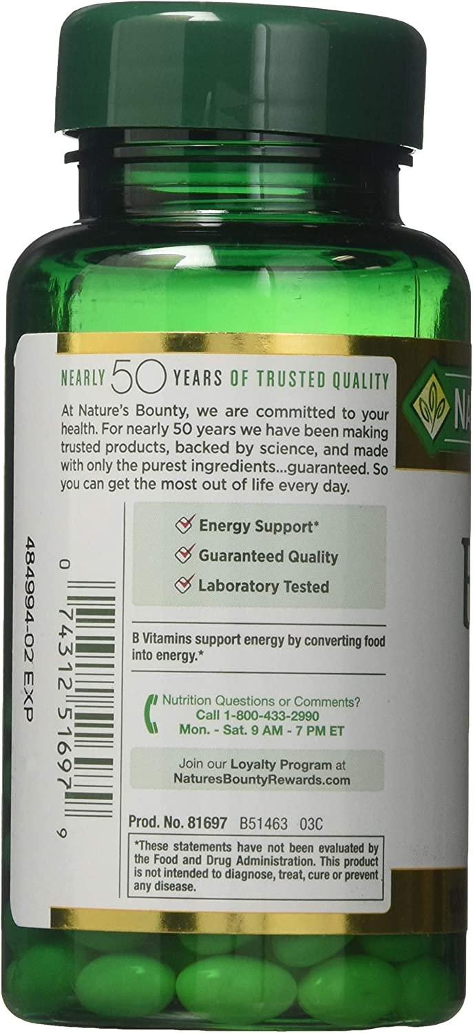 Nature's Bounty Biotin 10000 mcg Rapid Release Softgels - 120 Count - alternate packaging / label view