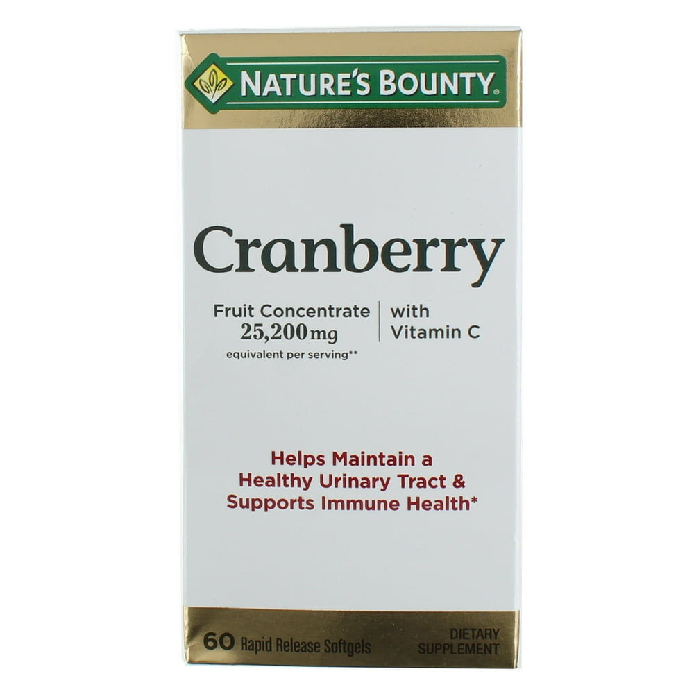 Nature's Bounty Triple Strength Cranberry with Vitamin C Softgels - 60 Count - product gallery image 1