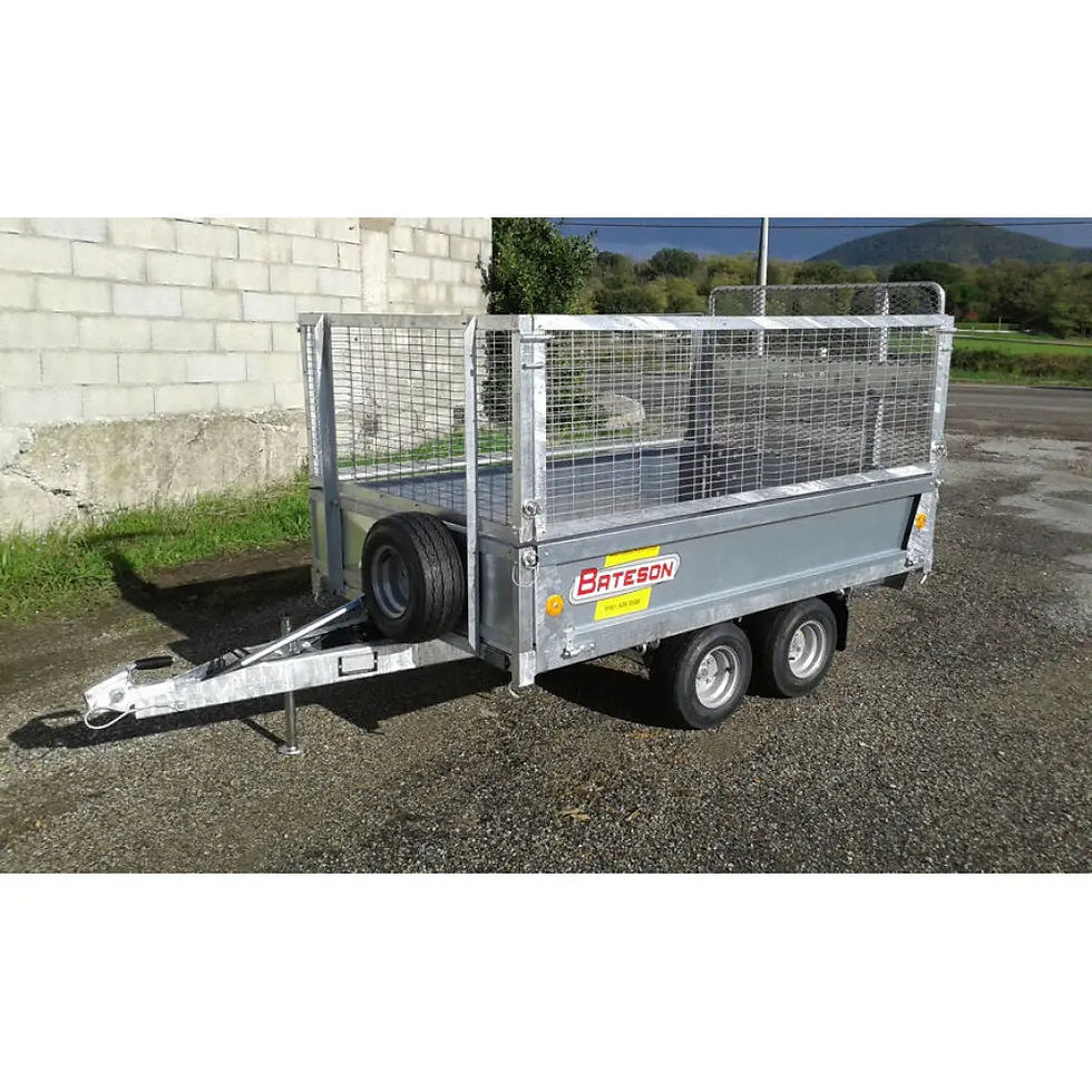 Bateson 750kg Twin-Axle Hydraulic Side Tipper Trailer - image 1