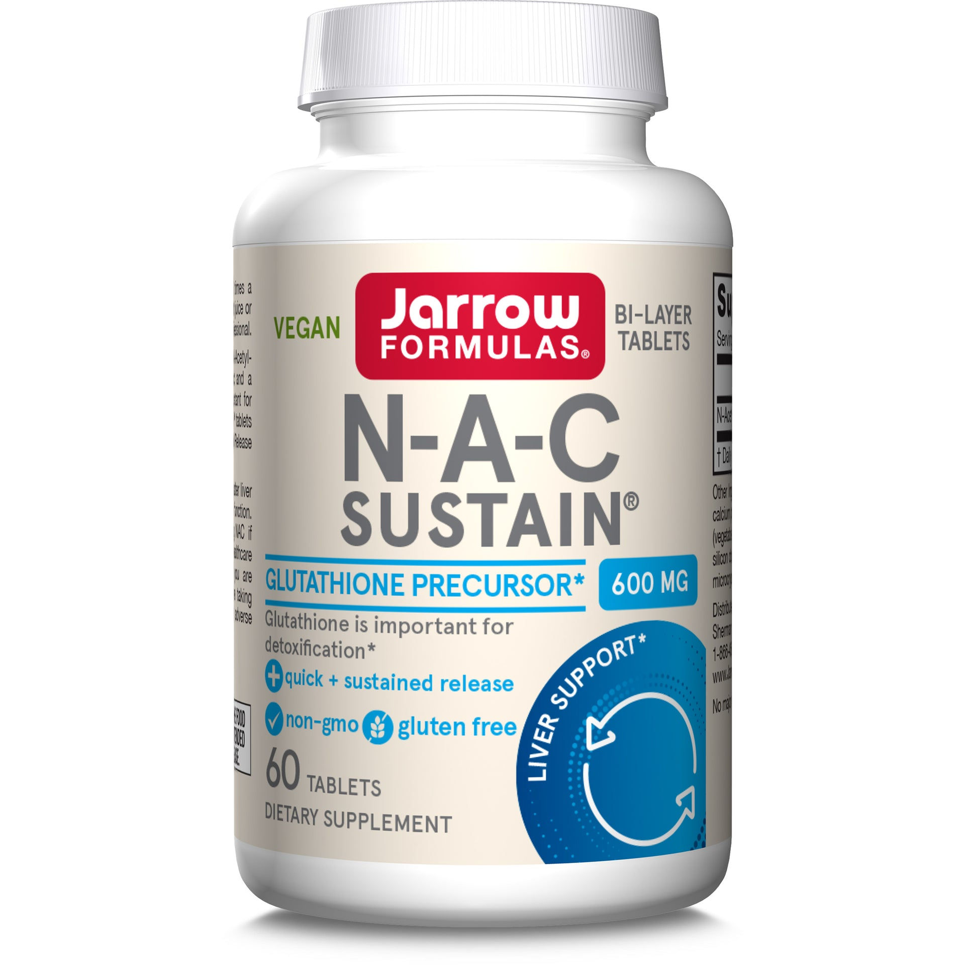 N-A-C Sustain 600 mg - Jarrow Formulas - verified product image 1